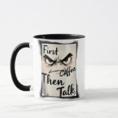 First Coffee Then Talk mug (Gauche)