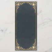 First Commune Blue Gold  Elegant Boy Menu (Achterkant)