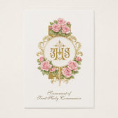 First Communion Catholic Remembrance Holy Card (Devant)
