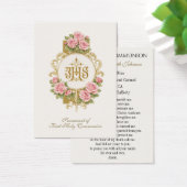 First Communion Catholic Remembrance Holy Card (Bureau)
