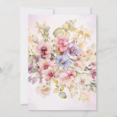 First Communion Floral Orchids Invitation (Dos)