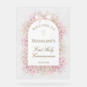 First Communion floral welcome (Recto)