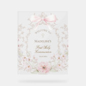 First Communion girl welcome (Recto)