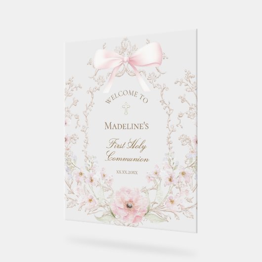 First Communion girl welcome (Angle)