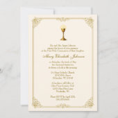 First Communion Invitation Anima Christi Kaart (Voorkant)