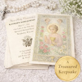 First  Communion Jesus Angels Floral 