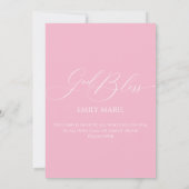 First Communion Pink Invitation (Dos)