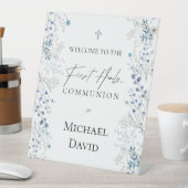 First Communion welcome Reclamebord Met Voetstuk (Insitu)