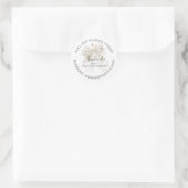 First Communion White Bow Return Address Label (Tas)
