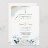 First Community Invitation Boy Kaart (Voorkant / Achterkant)