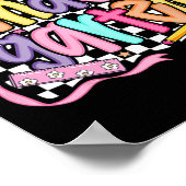 First Day Of Kindergarten Floral Bundle For Teache Poster (Hoek)