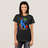 First Day Of Kindergarten Pre K Squad Team Kinderg T-shirt (Voorkant volledig)