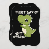 first day of school, first day of first grade kaart (Voorkant / Achterkant)