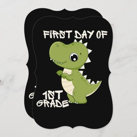 first day of school, first day of first grade kaart (Voorkant / Achterkant)