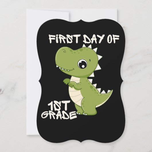 first day of school, first day of first grade kaart (Voorkant)
