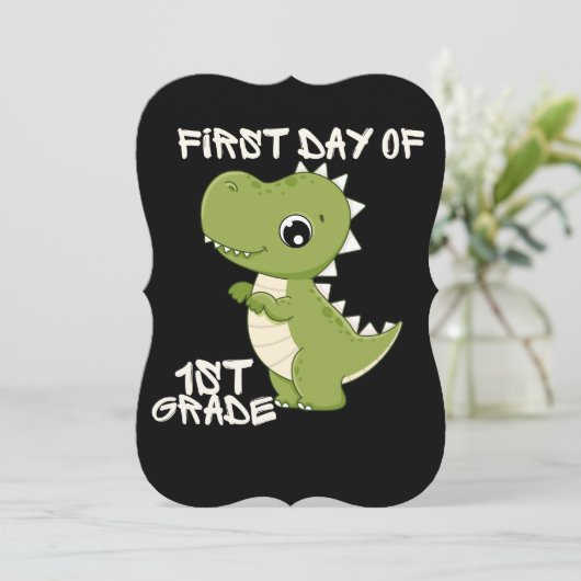 first day of school, first day of first grade kaart (Staand voorkant)