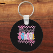 First Day Of School Floral Bundle For Teacher  Sleutelhanger (Voorkant)