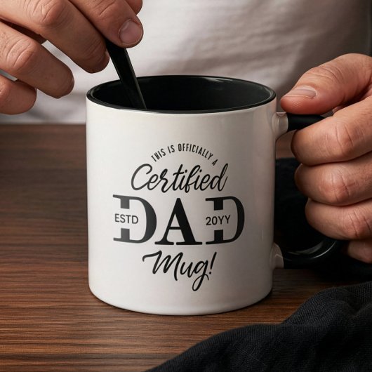 First Father’s Day Certified Dad Mug New Dad Gift