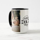 First Father’s Day Certified Dad Mug New Dad Photo (Devant gauche)