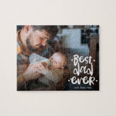 First Father’s Day Custom Photo Gift Best Dad Ever Legpuzzel (Horizontaal)