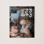 First Father’s Day Custom Photo Gift Best Dad Ever Legpuzzel (Verticaal)