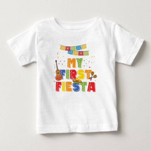 First Fiesta Boy Birthday Tshirt (Voorkant)