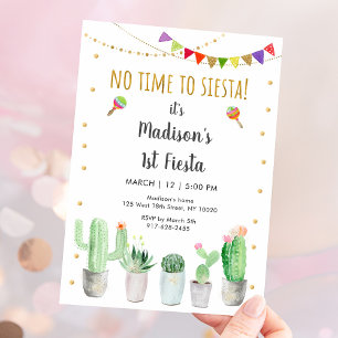 First Fiesta Cactus Birthday Kaart