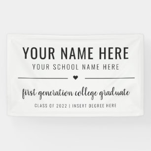 First Generation College Afstuderen Klasse 2022 Ba Spandoek
