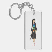 First-generation Latina Graduate Keychain (Voorkant Links)