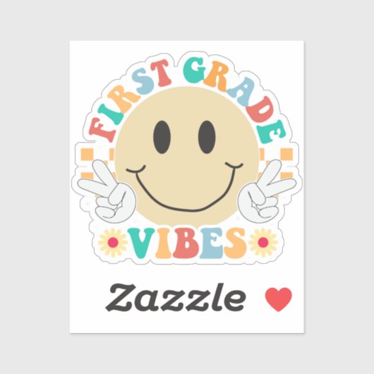 First Grade Student Sticker (Vel)