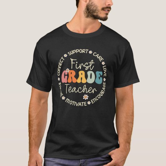 First Grade Teacher Appreciation Week Back to Scho T-shirt (Voorkant)