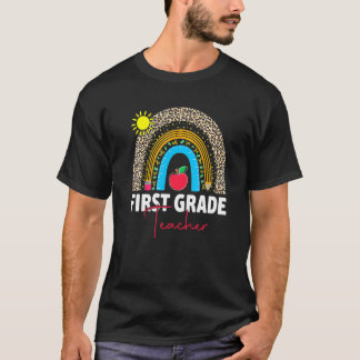 First Grade Teacher Team 1st Grade Squad Rainbow T-shirt