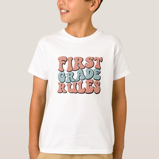 First Grade Vibes T-shirt (Voorkant)