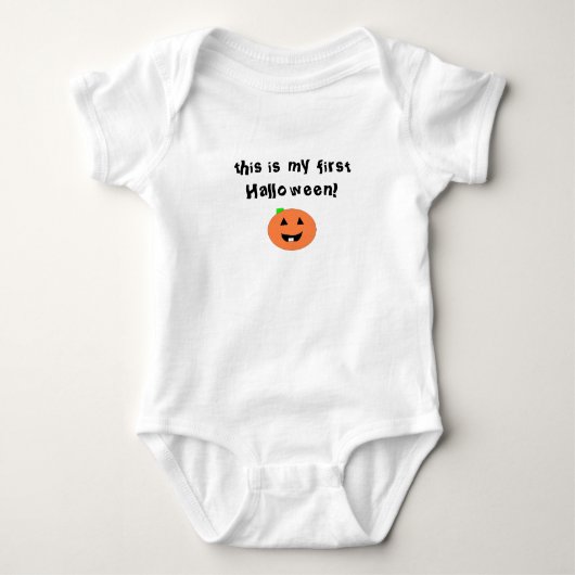First Halloween Baby Bodysuit (Voorkant)