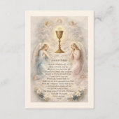 First Holy Communion Anima Christi Remembrance Informatiekaartje (Voorkant)