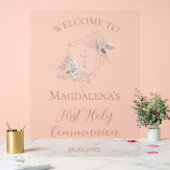  First Holy Communion girl welcome sign (Mariage)