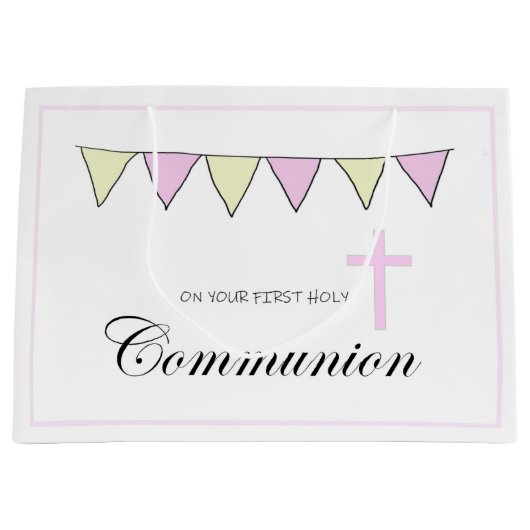 First Holy Communion Groot Cadeauzakje (Voorkant)