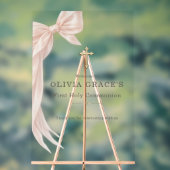 First Holy Communion Pink Bow Girl Welcome (Neutre)