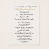 First Holy Communion Remembrance IHS Floral  (Dos)