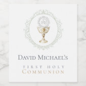 First Holy Communion Wijn Etiket (Enkel label)