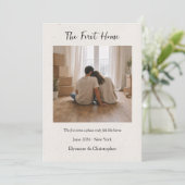 First Home Personalized Housewarming Keepsake Card (Staand voorkant)