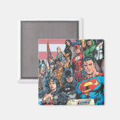 First Issue Justice League of America Magneet (Voorkant / Achterkant)