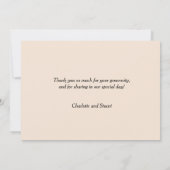 First Kiss Bedankkaart (Achterkant)