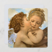 First Kiss (engeldetail) van Bouguereau (Voorkant / Achterkant)