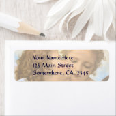 First Kiss (engeldetail) van Bouguereau Etiket (Insitu)