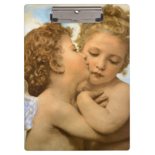 First Kiss (engeldetail) van Bouguereau Klembord