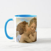 First Kiss (engeldetail) van Bouguereau Mok (Links)