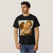 First Kiss (engeldetail) van Bouguereau T-shirt (Voorkant volledig)