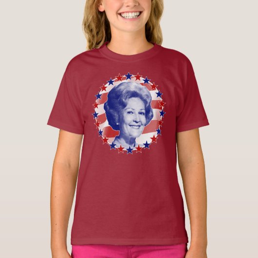 First Lady Pat Nixon Stars and Stripes T-shirt (Voorkant)