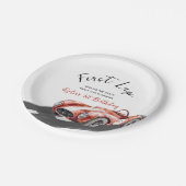 First Lap Race Car 1st Birthday  Papieren Bordje (Gekanteld)